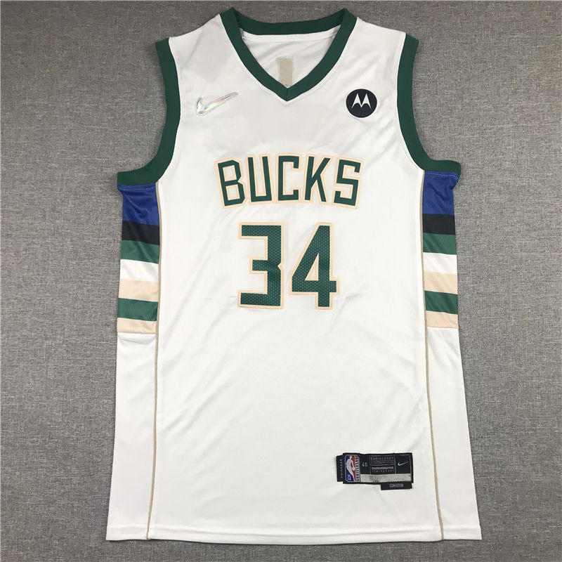 Men Milwaukee Bucks #34 Antetokounmpo White Nike 2022 Game NBA Jersey->golden state warriors->NBA Jersey